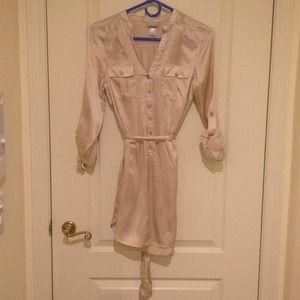 Baby pink H&M silk dress