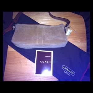 Authentic NWT Suede Coach Purse