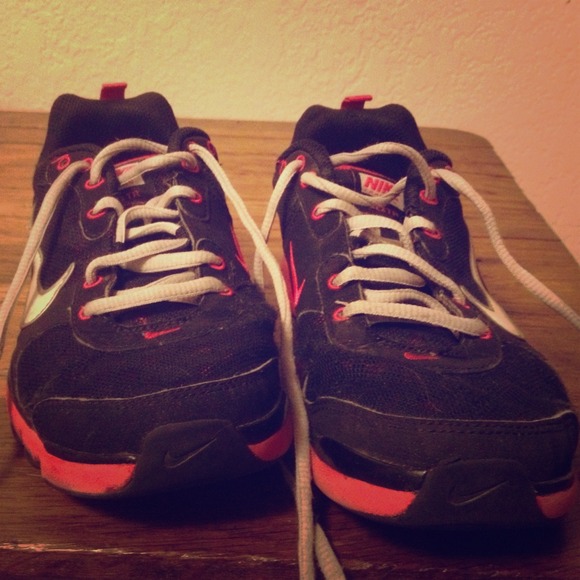 Cute pink and black nikes