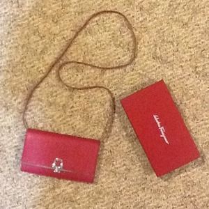 *SOLD*Authentic ferragamo crossbody and clutch