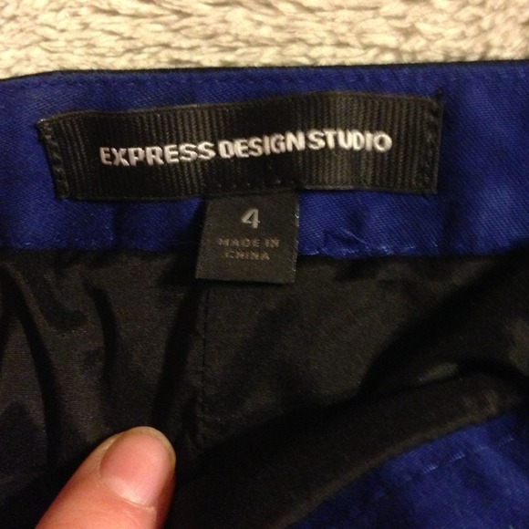 Never worn Express blue and black skirt: - Picture 3 of 3