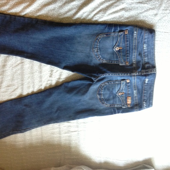 Sold💸Silver Stretch Jeans. Size 27