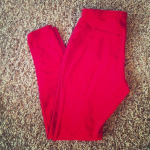 Vera Wang Red Skinny Jeggings