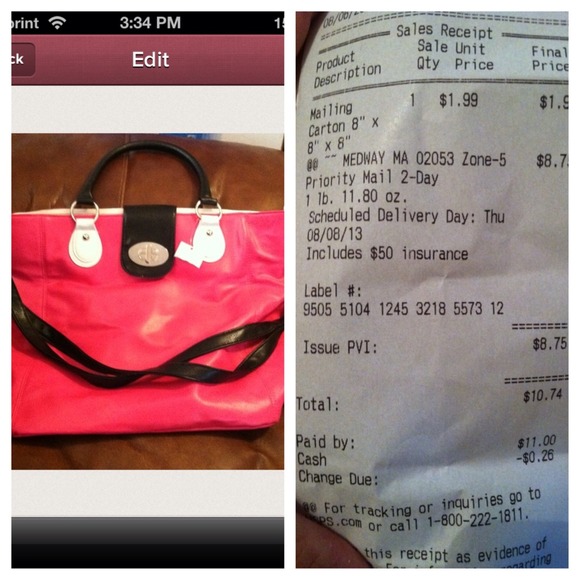 🚫TRADED🚫🔁NWOT LARGE PINK BAG