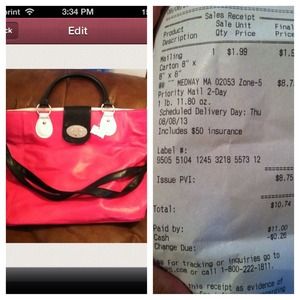 🚫TRADED🚫🔁NWOT LARGE PINK BAG