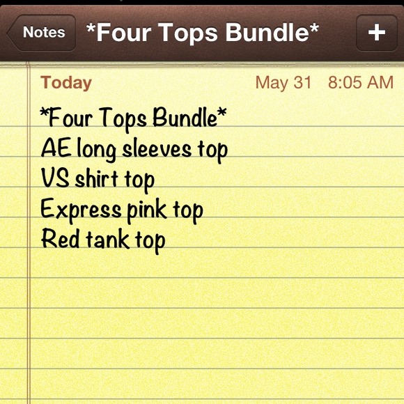 *TRADED* Four tops bundle