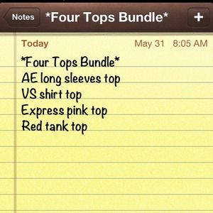 *TRADED* Four tops bundle