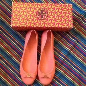 SOLD Tory Burch Jelly Flat w/Bow sz 10
