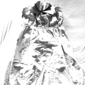 Kimchi Blue Strapless Light Denim Bow Dress