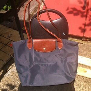 Longchamp navy tote