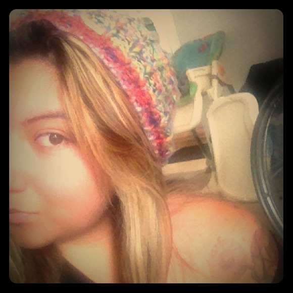 Rainbow beanie