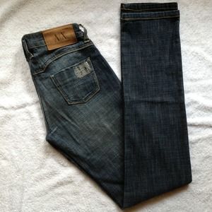 Armani Exchange jeans.