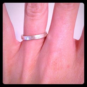 Tiffany & Co. Sterling Silver "I love you" Ring