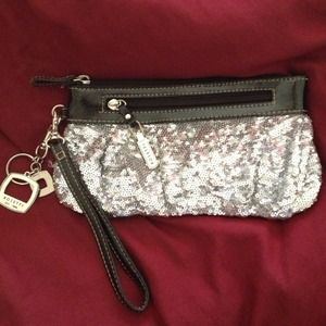 Sequin evening clutch