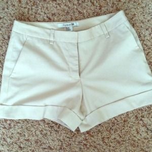 Cream colored shorts!