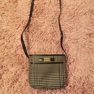 ralph lauren houndstooth vintage cross body bag