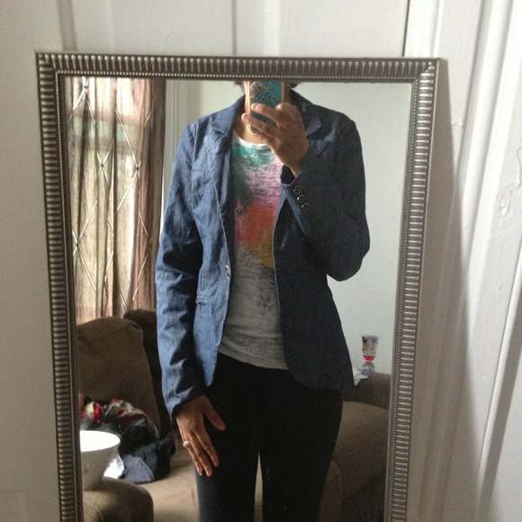 Denim blazer