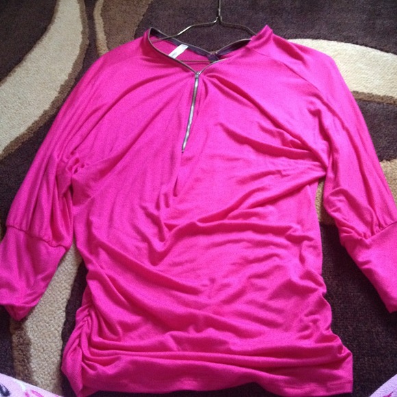 Long sleeve pink shirt