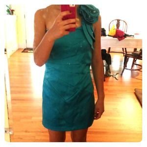 Gorgeous blue one shoulder event dress