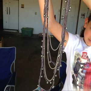 Beautiful layers of fabric and metal