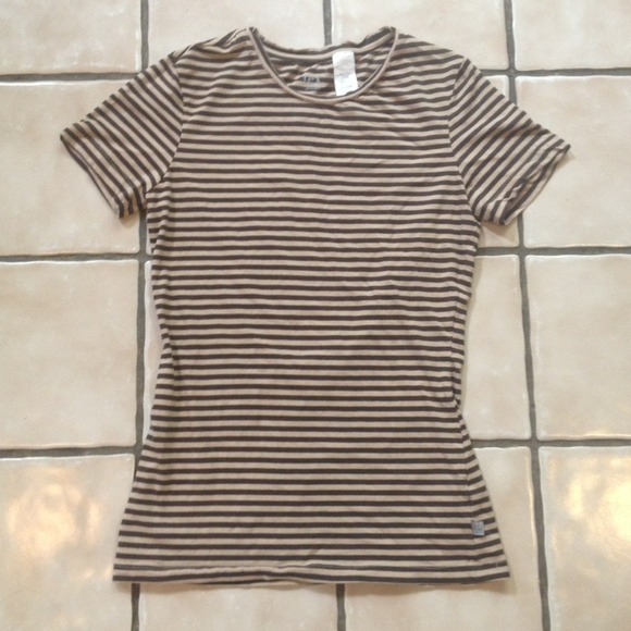 ✋SOLD✋Brown and Tan striped shirt!