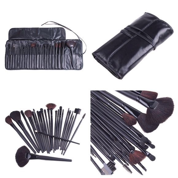 🚫SOLD🚫 Pro 24 PCS makeup Brush Set Kit + Pouch - Picture 1 of 1
