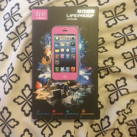 Iphone5 waterproof lifeproof case PINK