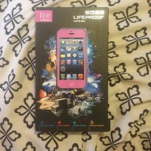 Iphone5 waterproof lifeproof case PINK
