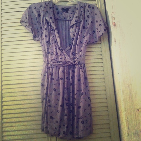 Gray wrap dress