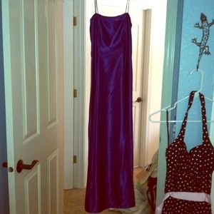 Dark purple prom dress
