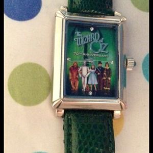 Wizard of Oz 70th Anniversary Green leather watch
