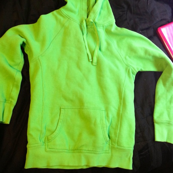 Green hoodie