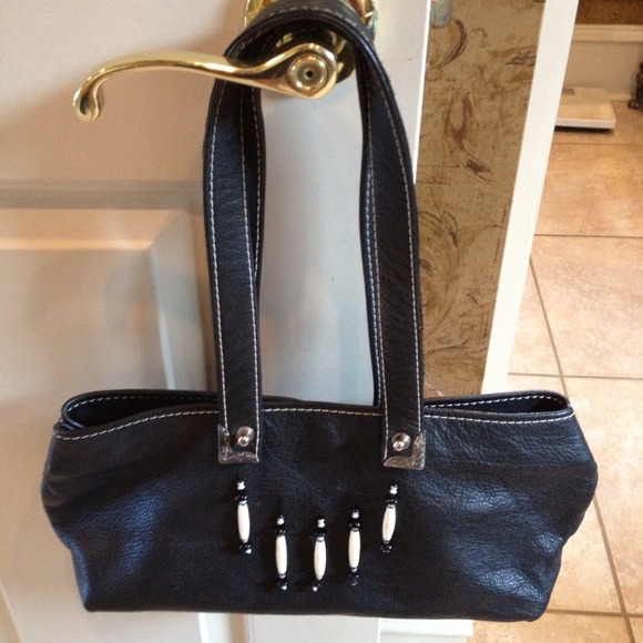 Black Leather Handbag