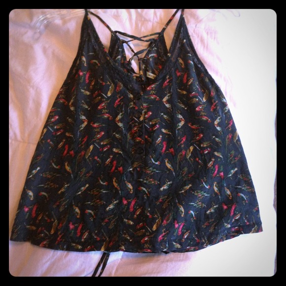 🐦Birds/lace🐦 Urban Outfitters Tank