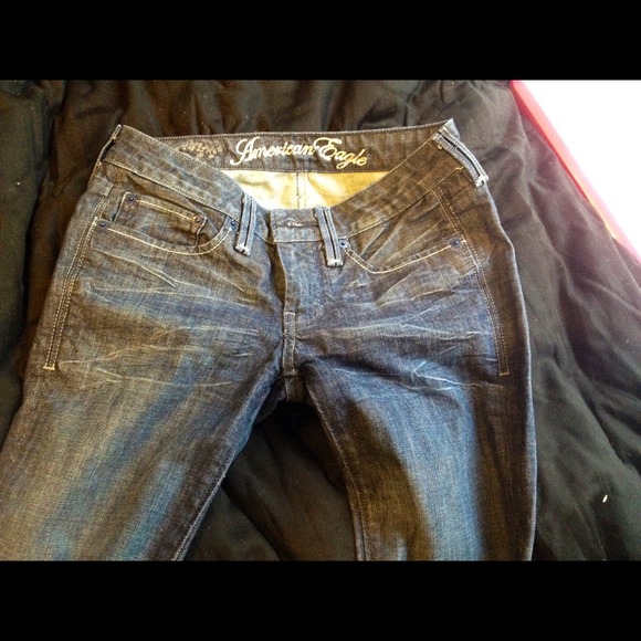 Dark blue jeans