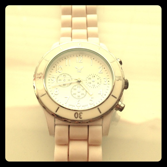 White rubber watch