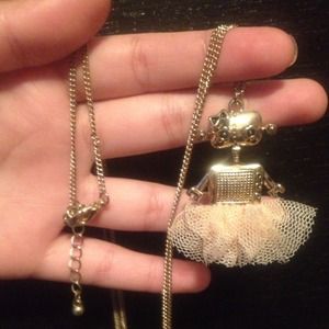 Robot ballerina necklace