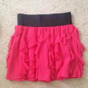 Express skirt pink and black