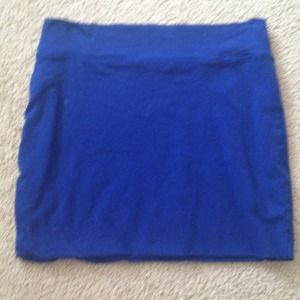 Blue tight skirt