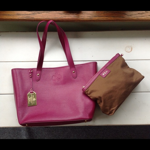 ⭐️RESERVED 4 TMI⭐️ Ralph Lauren Tote&Cosmetic Bag