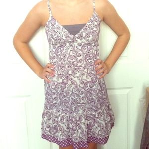 Purple print dress!