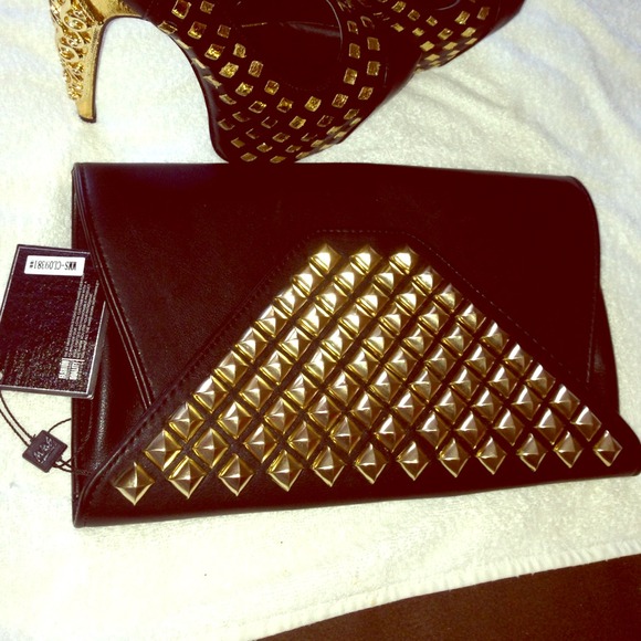 Studded Clutch purse big price reduction $25!!