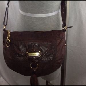 Juicy Couture large messenger bag with tassel