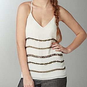 Greylin Silk Beaded Tank Top