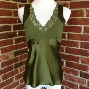Olive green dressy tank