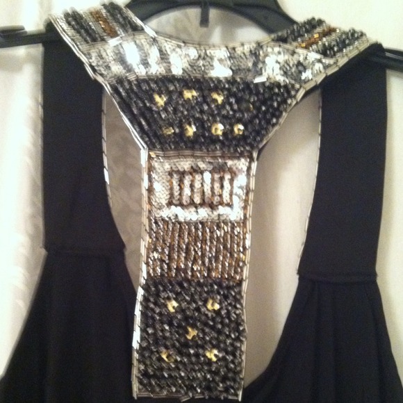 RESERVED Frederick's of Hollywood black beaded top