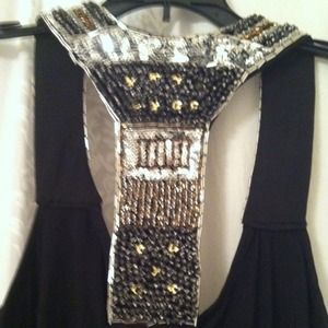 RESERVED Frederick's of Hollywood black beaded top