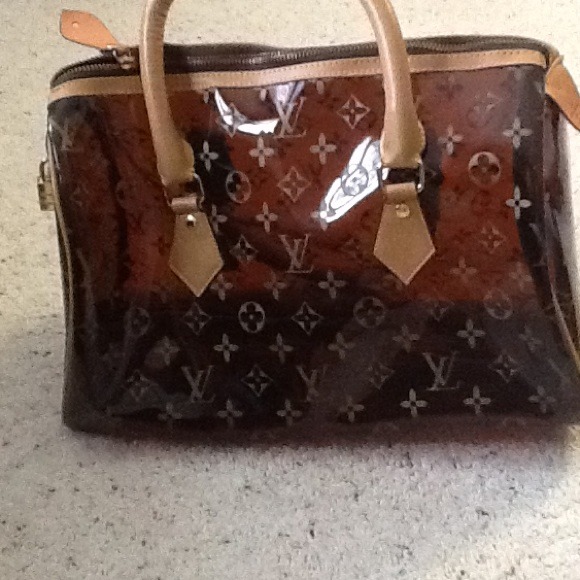 Handbags - Brown clear purse
