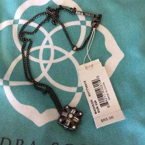 Kendra Scott Gunmetal Madison Necklace