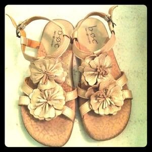 Leather flower shoes!